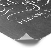 Laat de liefdesgroei van het huwelijk tekenen poster (Hoek)