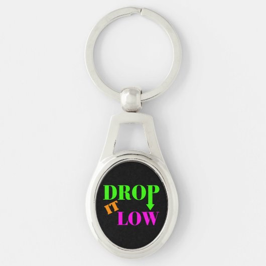 Laat de low-neonstijl vallen sleutelhanger (Voorkant)