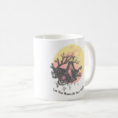 Laat de Maan Gids, Wolf op Maan & Hand Lettered Koffiemok (Voorkant rechts)