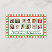 Laat de magie beginnen! Aangepast gezichtsschilder Visitekaartje (Achterkant)