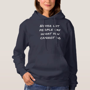 Laat de mensen nooit de fundamentele vrouw noemen hoodie