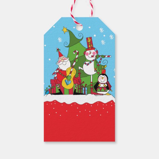 Laat de Merry Making Begin Gift Labels Cadeaulabel (Achterkant)