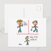 Laat de microfoon vallen briefkaart (Voorkant / Achterkant)