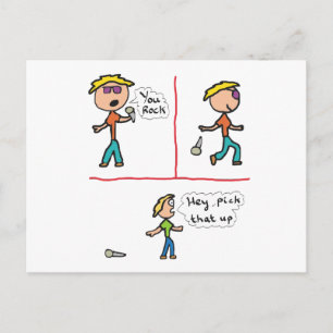 Laat de microfoon vallen briefkaart