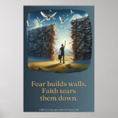 Laat de muren Herfsten Poster (Voorkant)