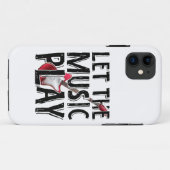 Laat de muziek elektrisch gitaar spelen Case-Mate iPhone case (Achterkant (horizontaal))