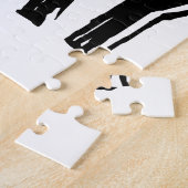 Laat de muziek elektrisch gitaar spelen legpuzzel (Zijkant)