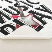 Laat de muziek elektrisch gitaar spelen sherpa deken (3/4)