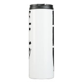 Laat de muziek elektrisch gitaar spelen thermosbeker (Achterkant)