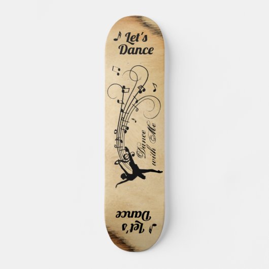 Laat de muziek na Ballerina dansen Persoonlijk Skateboard (Voorkant)
