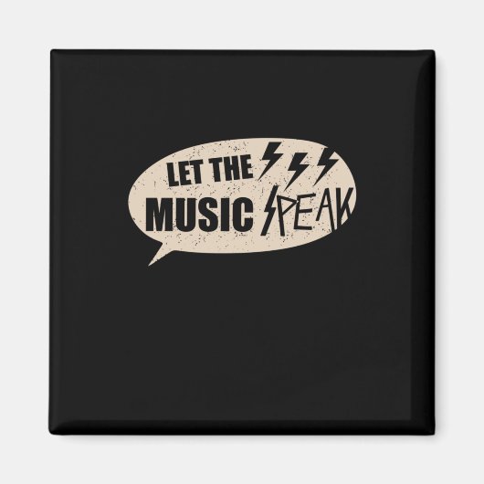 Laat de muziek pieken magneet (Voorkant)