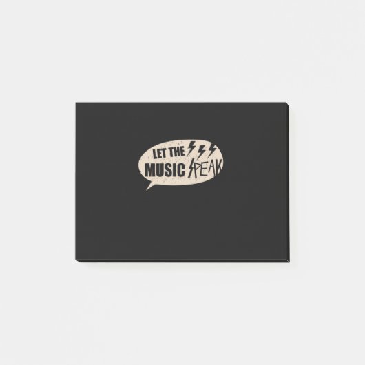 Laat de muziek pieken post-it® notes (Voorkant)