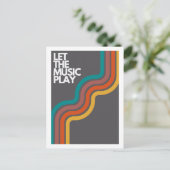 Laat de muziek spelen briefkaart (Staand voorkant)