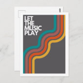 Laat de muziek spelen briefkaart (Voorkant / Achterkant)