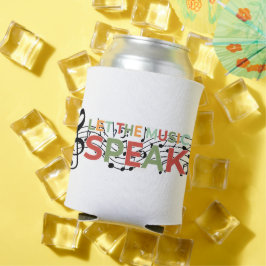 Laat de muziek spreken, muzieknoten blikjeskoeler