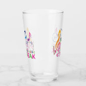 Laat de muziek spreken, muzieknoten glas (Links)