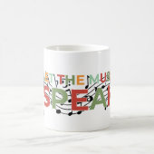 Laat de muziek spreken, muzieknoten koffiemok (Center)