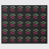 Laat de muziek van de Beet de Funny Veggie Pun Dar Cadeaupapier (Vlak)