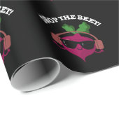Laat de muziek van de Beet de Funny Veggie Pun Dar Cadeaupapier (Rol Hoek)