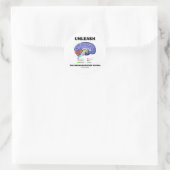 Laat de neurowetenschapper binnen (hersenanatomie) ronde sticker (Tas)