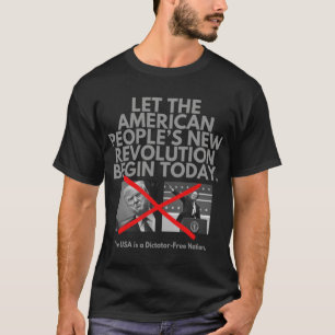 Laat de nieuwe revolutie van het Amerikaanse volk T-shirt