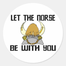 Laat de Noormannen bij je zijn Ronde Sticker