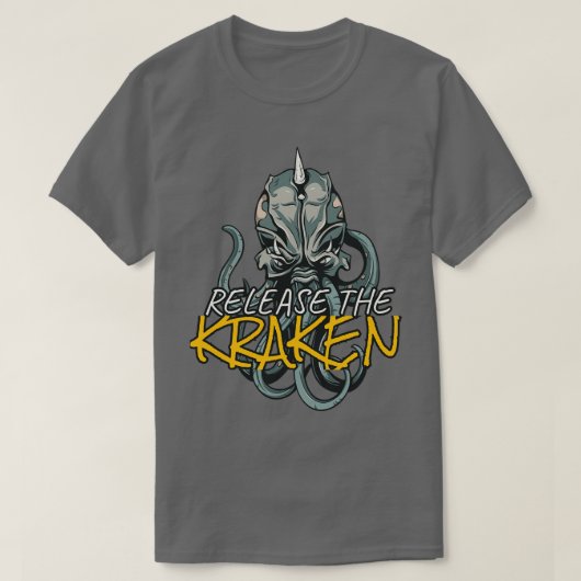 Laat de octopus vrij t-shirt (Design voorkant)