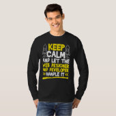 Laat de Ontwerper van het Web en de Ontwikkelaar h T-shirt (Voorkant volledig)