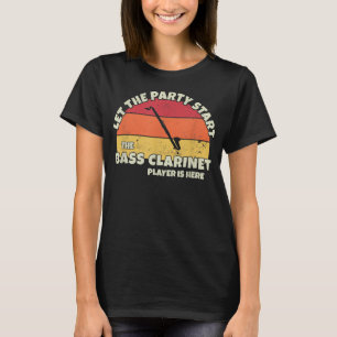 Laat de Partij de Speler van het Clarinet van de B T-shirt