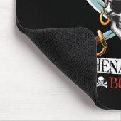 Laat de piraat Shenanigans Begian Pirate Skull Hal Muismat (Hoek)