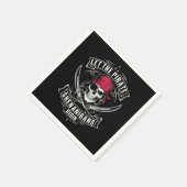 Laat de piraat Shenanigans Halloween schedel begin Servet (Hoek)