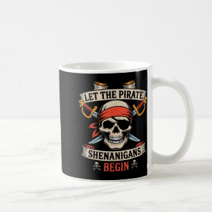 Laat de piraat Shenanigans met Halloween Skull B b Koffiemok