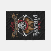 Laat de piraat Shenanigans met Skeleton Halwee beg Fleece Deken (Voorkant (Horizontaal))
