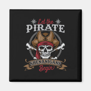 Laat de piraat Shenanigans met Skeleton Halwee beg Magneet