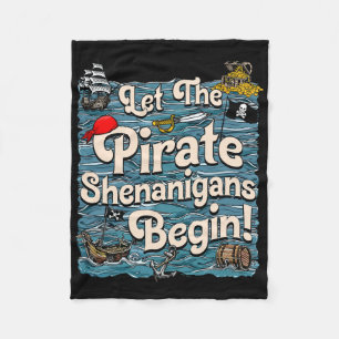 Laat de piraten Shenanigans beginnen Pirate Shenan Fleece Deken