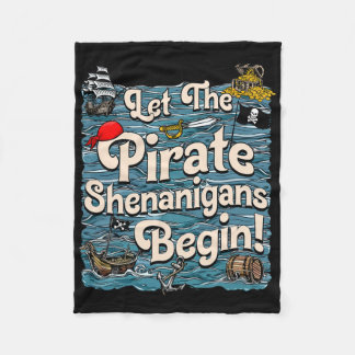Laat de piraten Shenanigans beginnen Pirate Shenan Fleece Deken