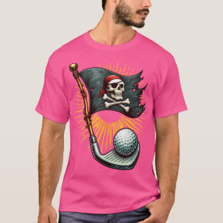 Laat de piratenshenanigans beginnen met golfpiraat t-shirt