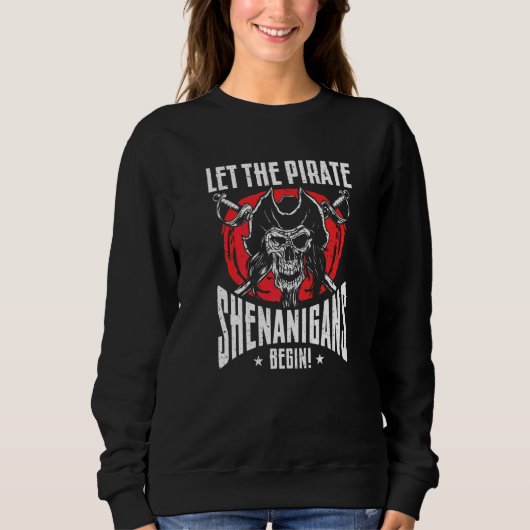 Laat de piratentroep beginnen Jolly Roger Trui (Voorkant)