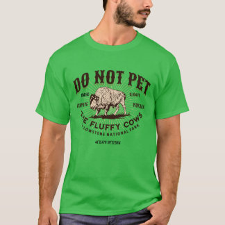 Laat de pluizige Koeien Yellowstone National Pa ni T-shirt