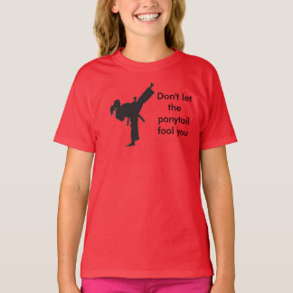 Laat de Ponytail je niet beroven - Meisjes T-shirt