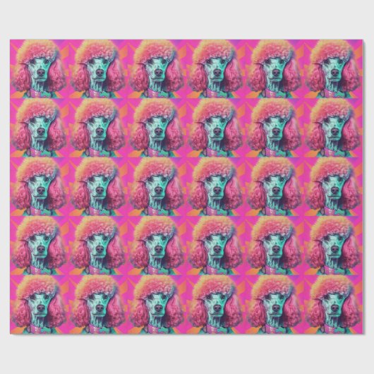 Laat de Poodle Wrapping Paper los Cadeaupapier (Vlak)