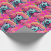 Laat de Poodle Wrapping Paper los Cadeaupapier (Hoek)