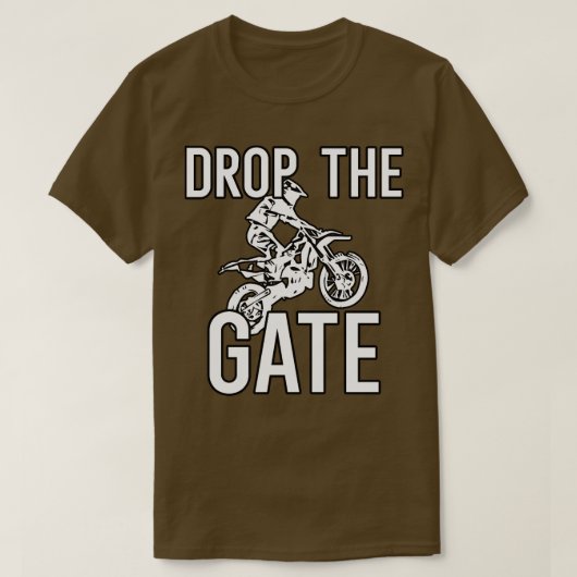 Laat de poort vallen t-shirt (Design voorkant)