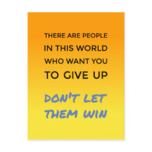 Laat de positieve houding inspirerend citaat niet