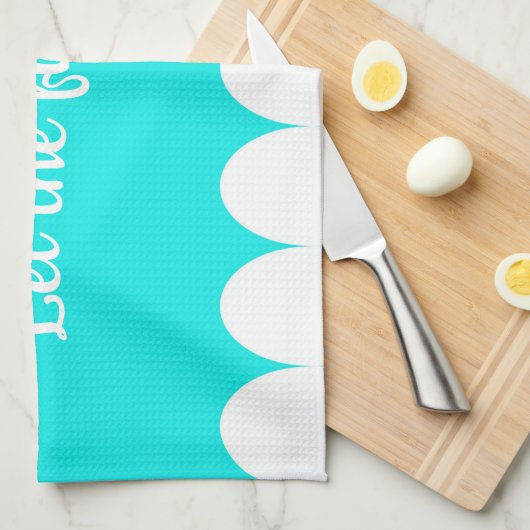 Laat de pret beginnen! theedoek (Quarter Fold)