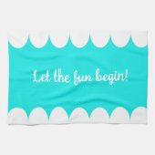 Laat de pret beginnen! theedoek (Horizontaal)