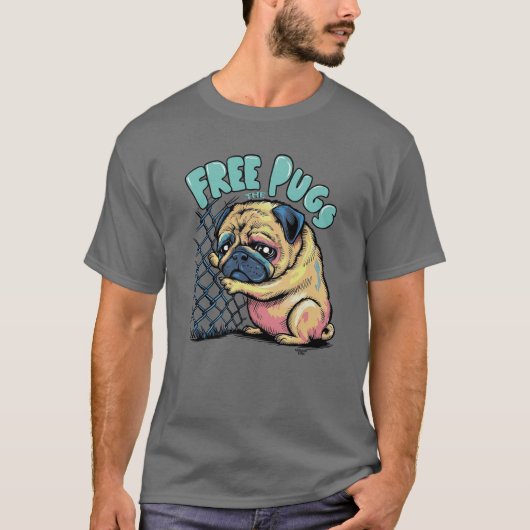 Laat de PUGS LOS T-shirt (Voorkant)
