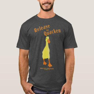 Laat de Quacken Duck Runner Duck Duck los T-shirt