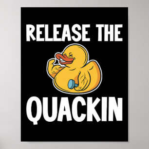 Laat de Quackin Gym Bodybuilding los ------ Poster