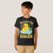 Laat de Quackin Rubber Ducky T Duck lover los T-shirt (Voorkant volledig)